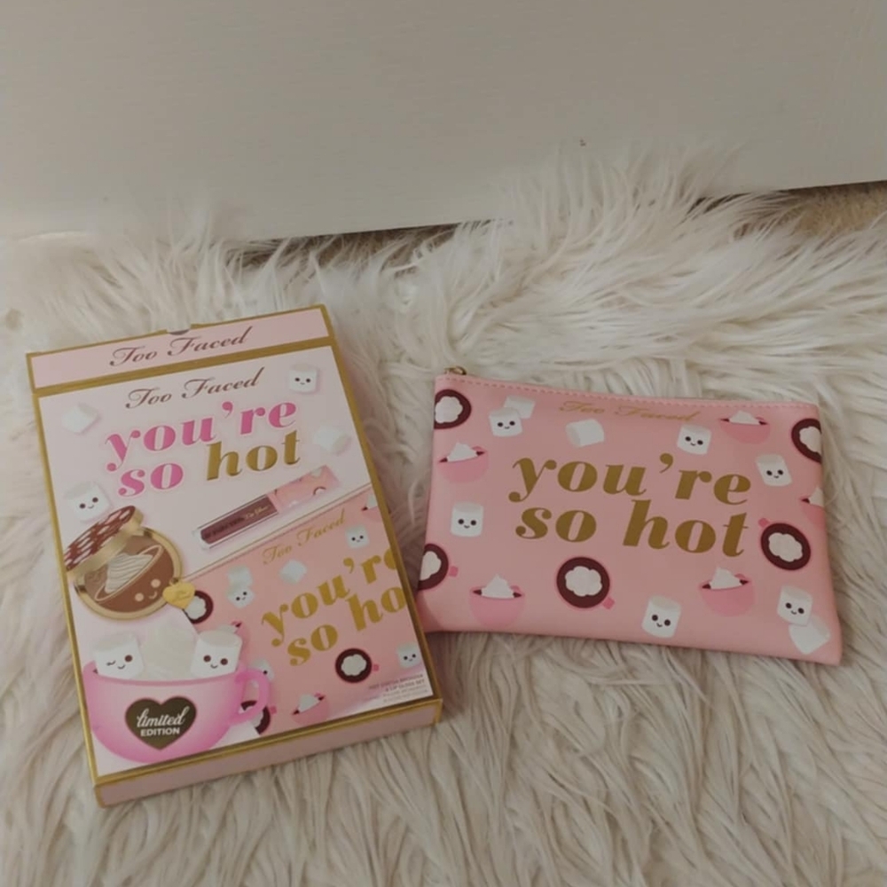 💖FIRM! NWT TOO FACED YOU'RE SO HOT HOT COCOA BRONZER & LIP GLOSS LIMITED EDITIO